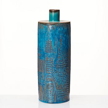 Stig Lindberg, a stoneware vase, Gustavsberg studio, Sweden, probably 1958-1959.