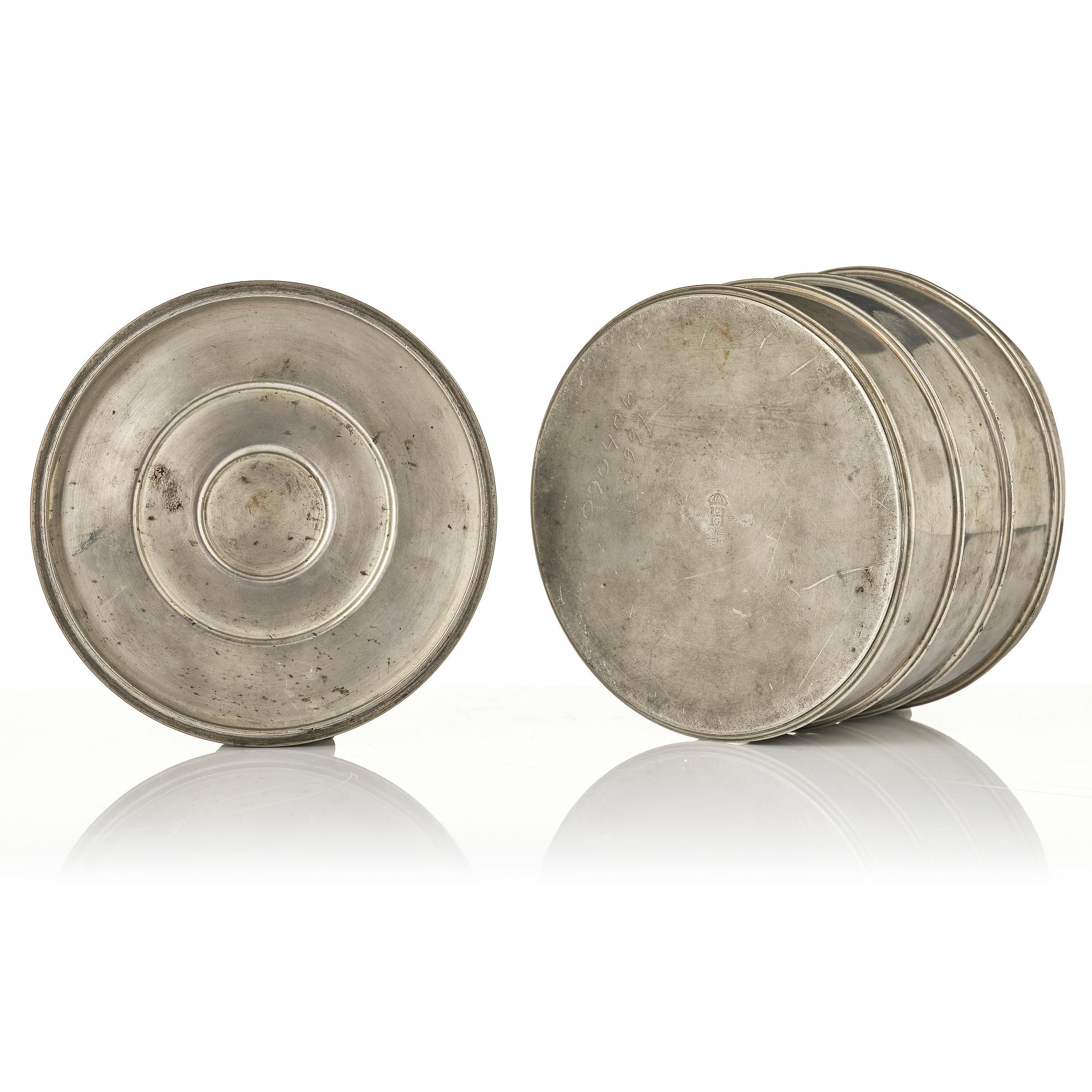 Sylvia Stave, burk med lock, modell 5278, C.G. Hallberg, Stockholm, 1933.