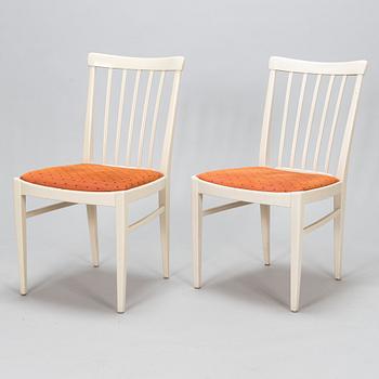 Carl Malmsten, tuoleja, 6 kpl, "Herrgården" sekä ruokapöytä.