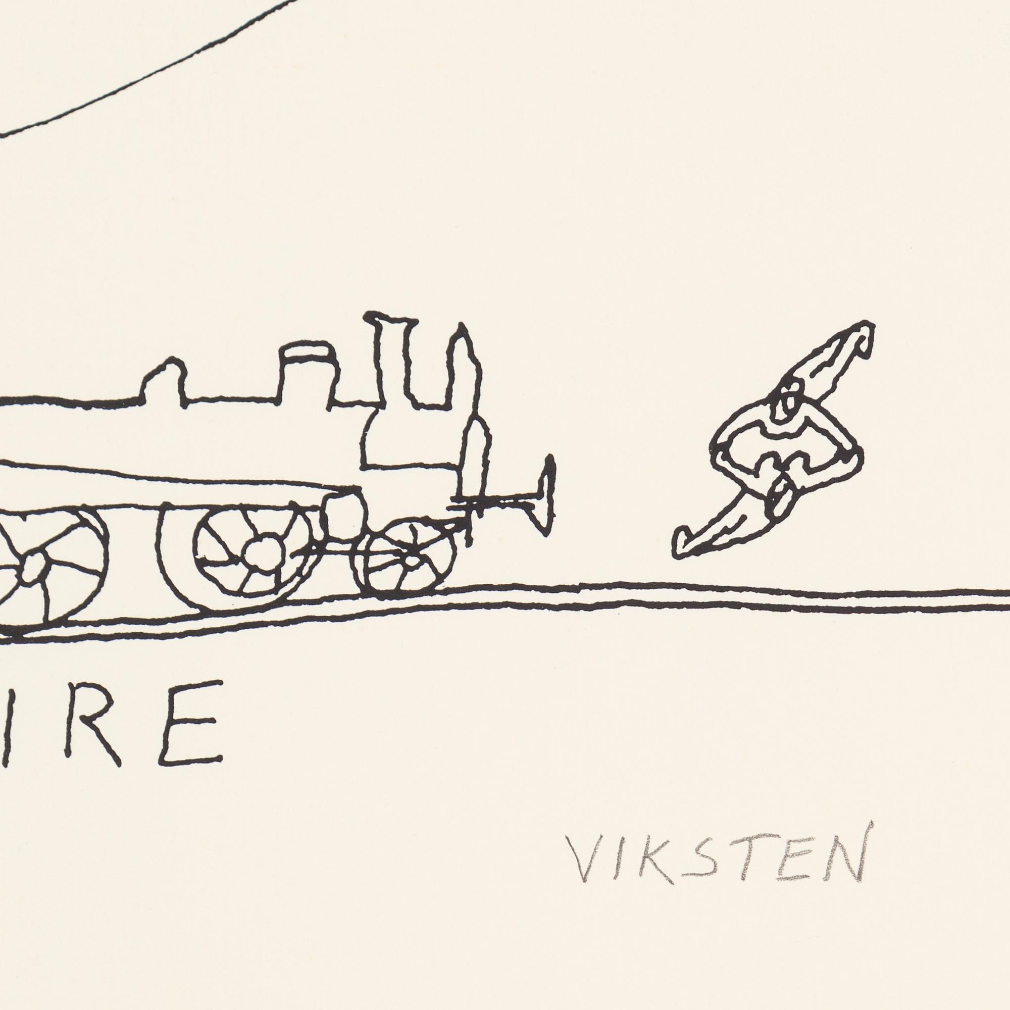 Hans Viksten, litografier, 7 st, signerade och numrerade.