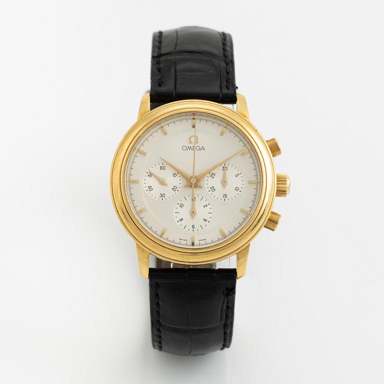Omega, De Ville, Prestige, wristwatch, chronograph, 36 mm.