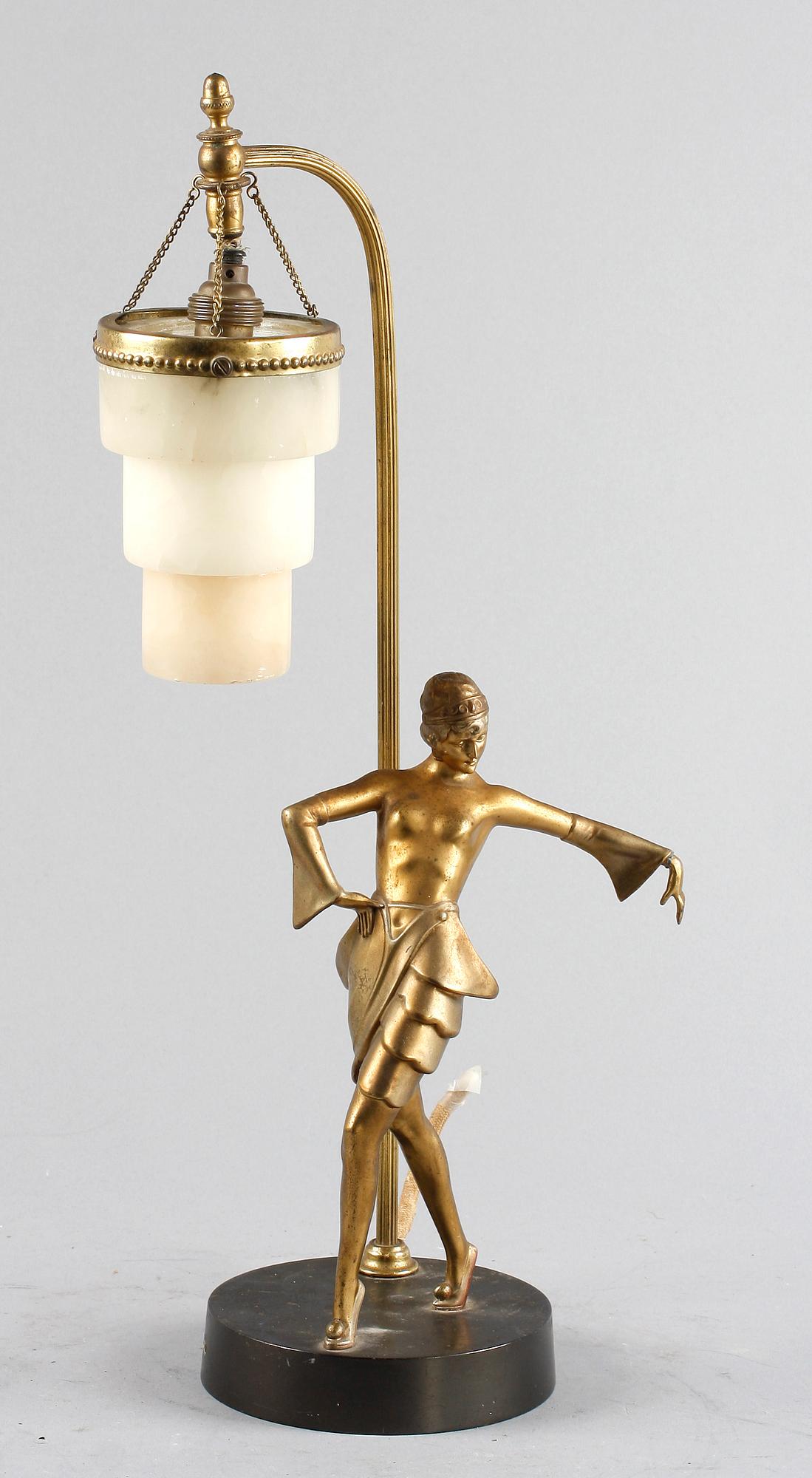 BORDSLAMPA, art deco, 1900-talets första hälft.