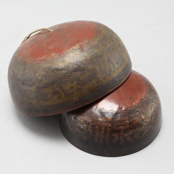 A set of Chinese chime bells, 20th Century.