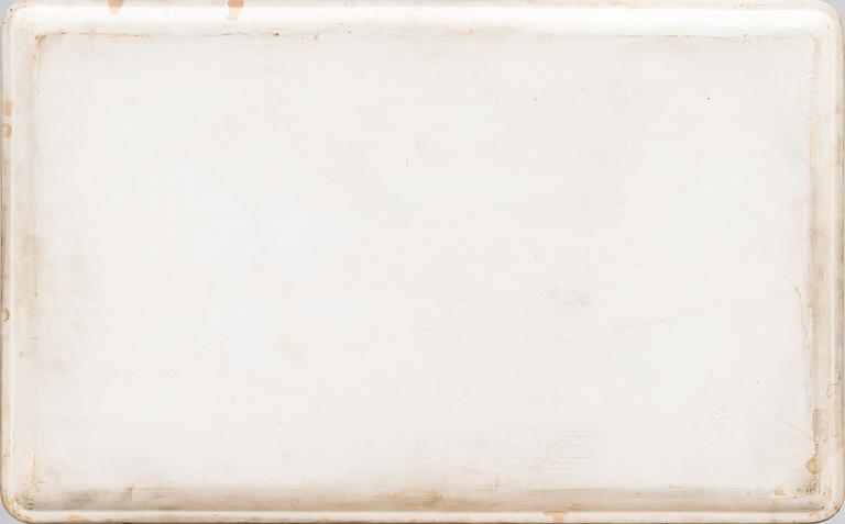 Rut Bryk, Teepöytä, tarjotin keramiikkaa, signeerattu Rut Bryk, 1945, Arabia.