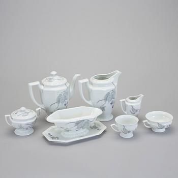 MAT- och KAFFESERVIS, 87 delar, porslin, "Maria Björnbär". Rosenthal.