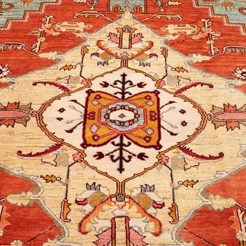 Matta, Västpersisk, Heriz-mönster, ca 432 x 305 cm.