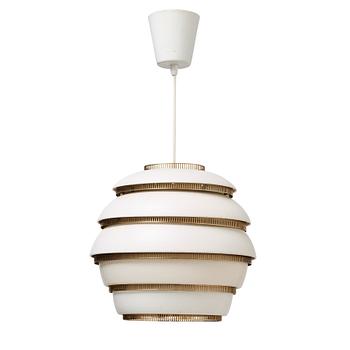 66. An Alvar Aalto beehive 'A331' ceiling lamp, Valaistustyö, Finland 1950's.