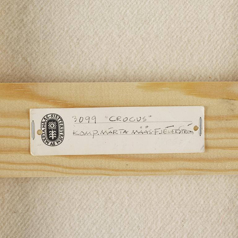 Märta Måås-Fjetterström, a 'Crocus' textile, c. 25 x 62 cm, signed AB MMF.