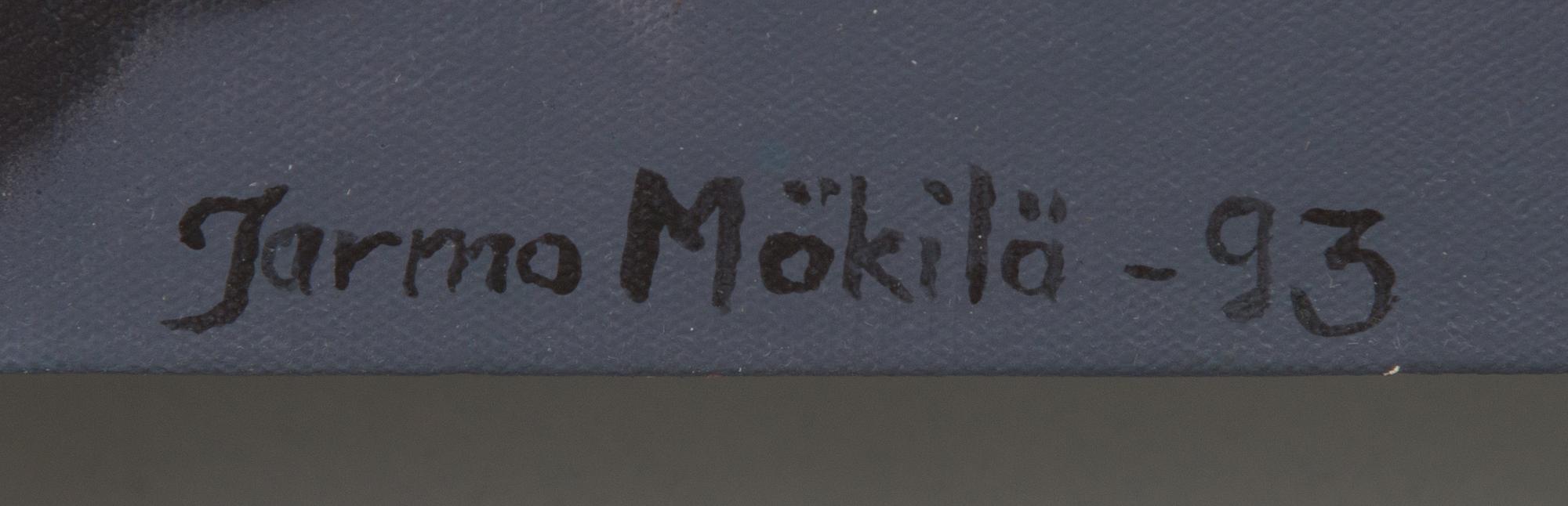 Jarmo Mäkilä, oil on canvas, laid on board, signed and dated-93.