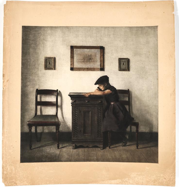 PETER ILSTED, mezzotint, ej signerad.