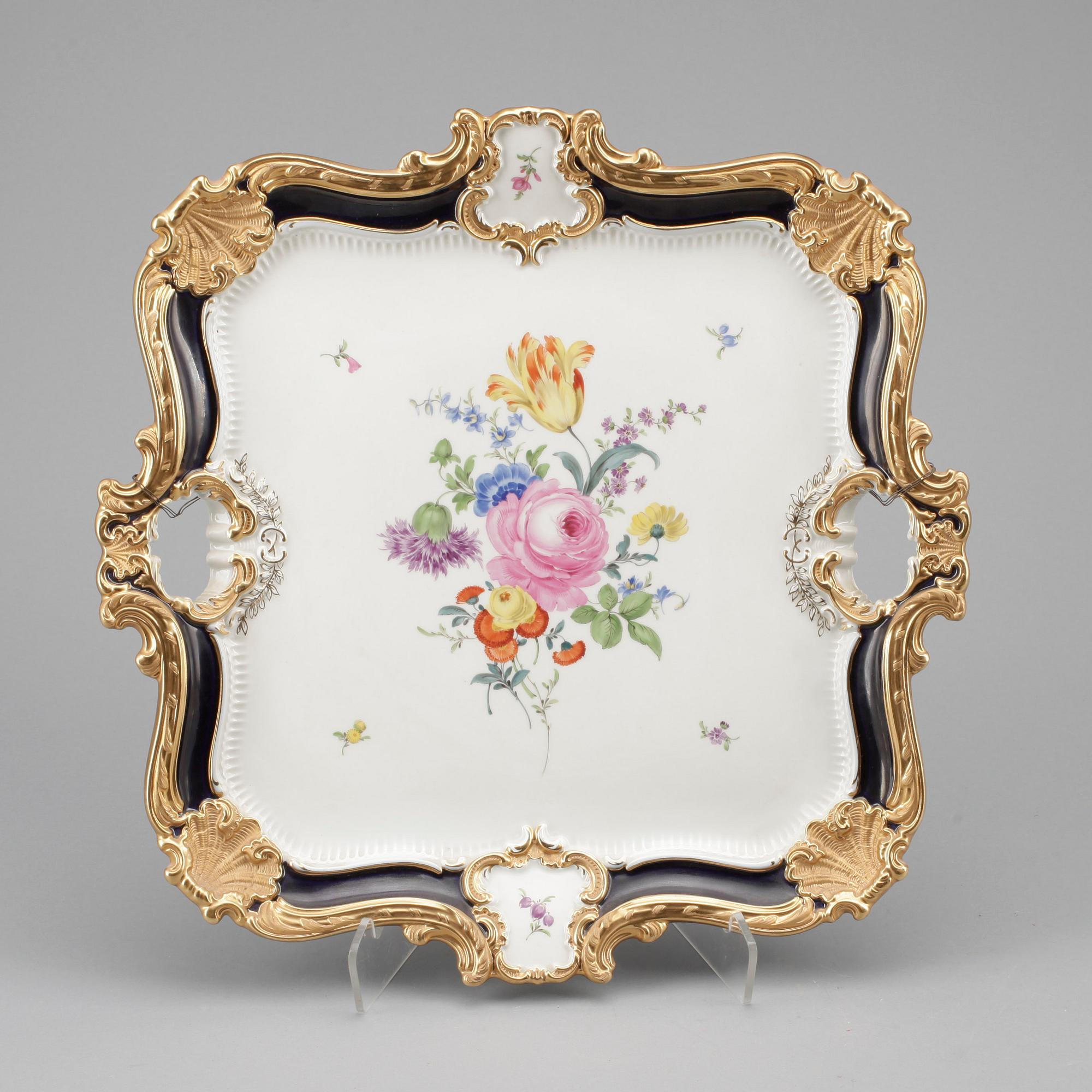 FAT, porslin, Rokokostil, Meissen, 1900-tal.