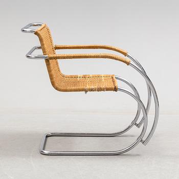 LUDWIG MIES VAN DER ROHE, ARMCHAIR, "MR 20",  designed 1927.