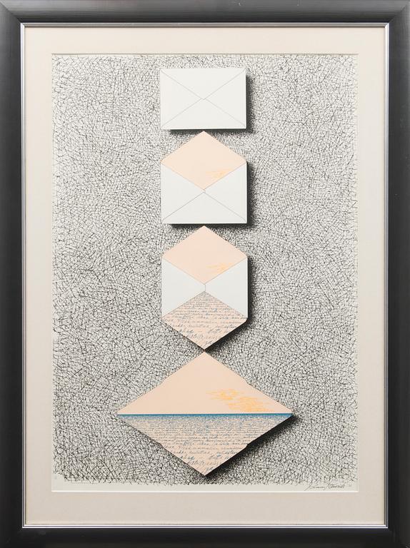 serigraph, signed and dated -75, numbered 55/75.