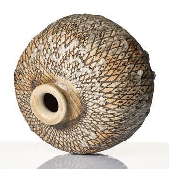 Anders Bruno Liljefors, a stoneware vase, Gustavsberg Studio 1952.