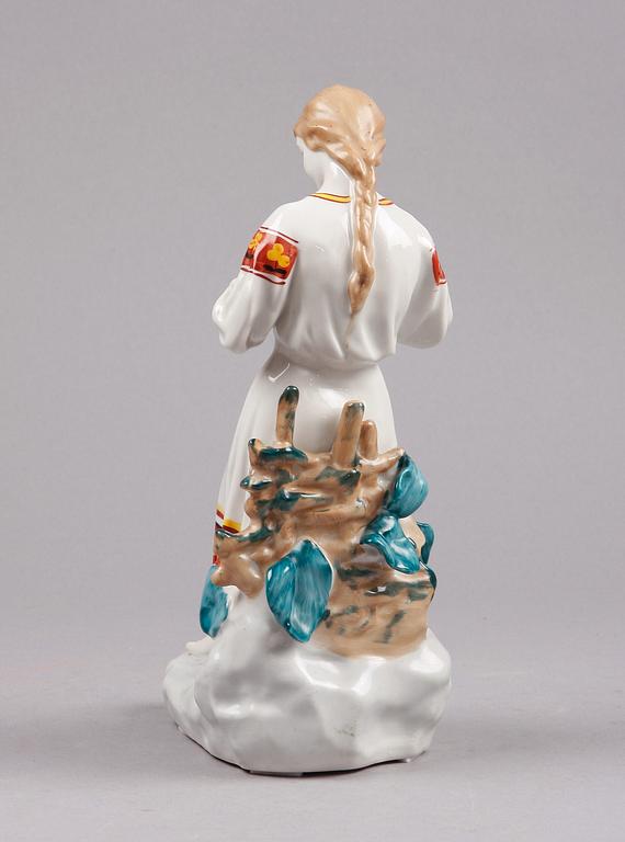 FIGURIN, porslin, Sovjetryssland, troligen 1930-tal.