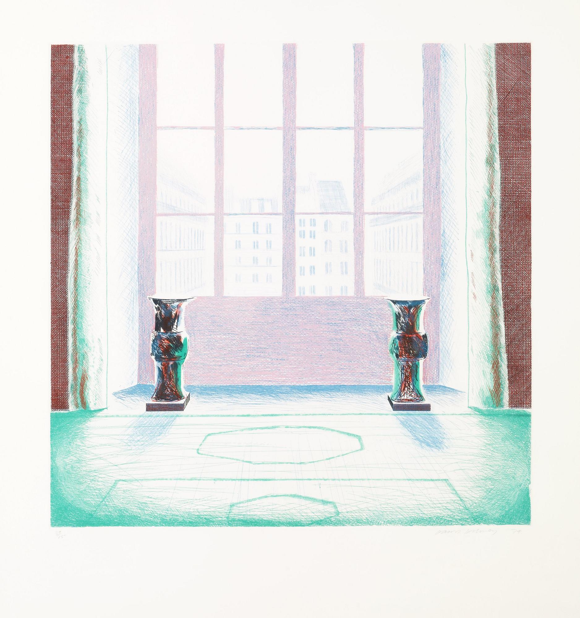 David Hockney, "Two vases in the Louvre".