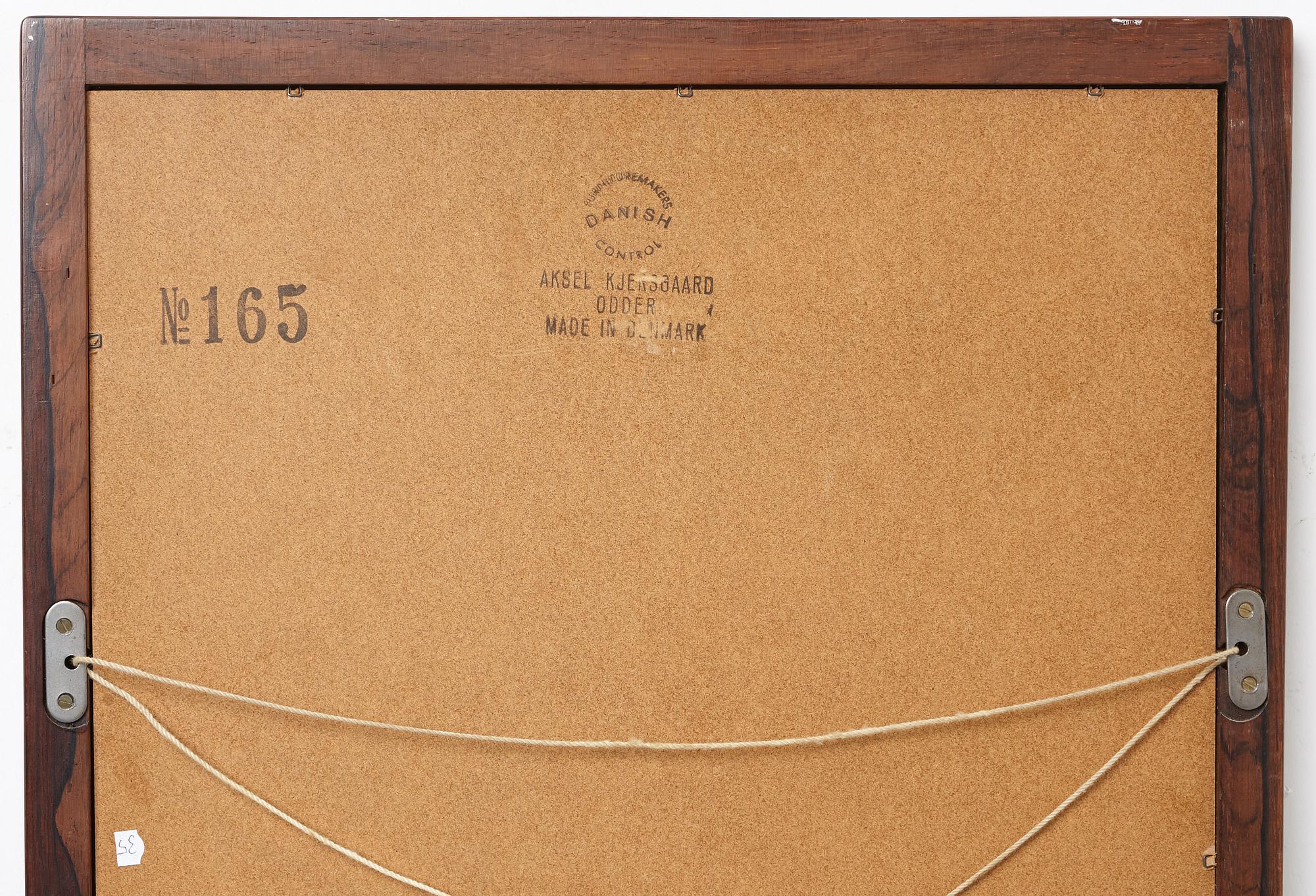 AKSEL KJERSGAARD, hallmöbel och spegel, Odder, Danmark, 1950-/60-tal.