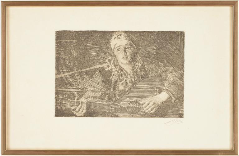 ANDERS ZORN, etsning, 1919, sign.