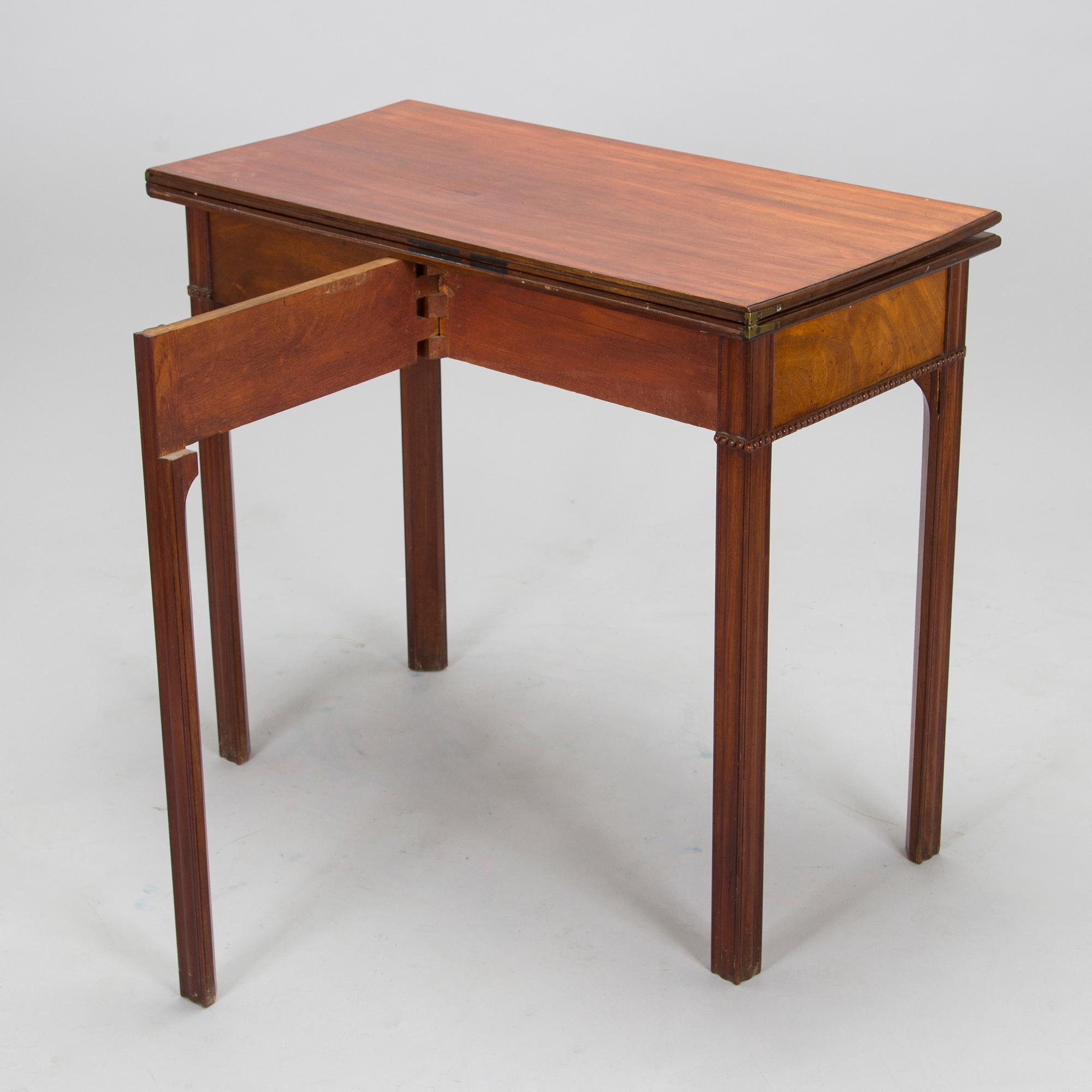 Pelipöytä, Ruotsi 1700-luvun loppu.