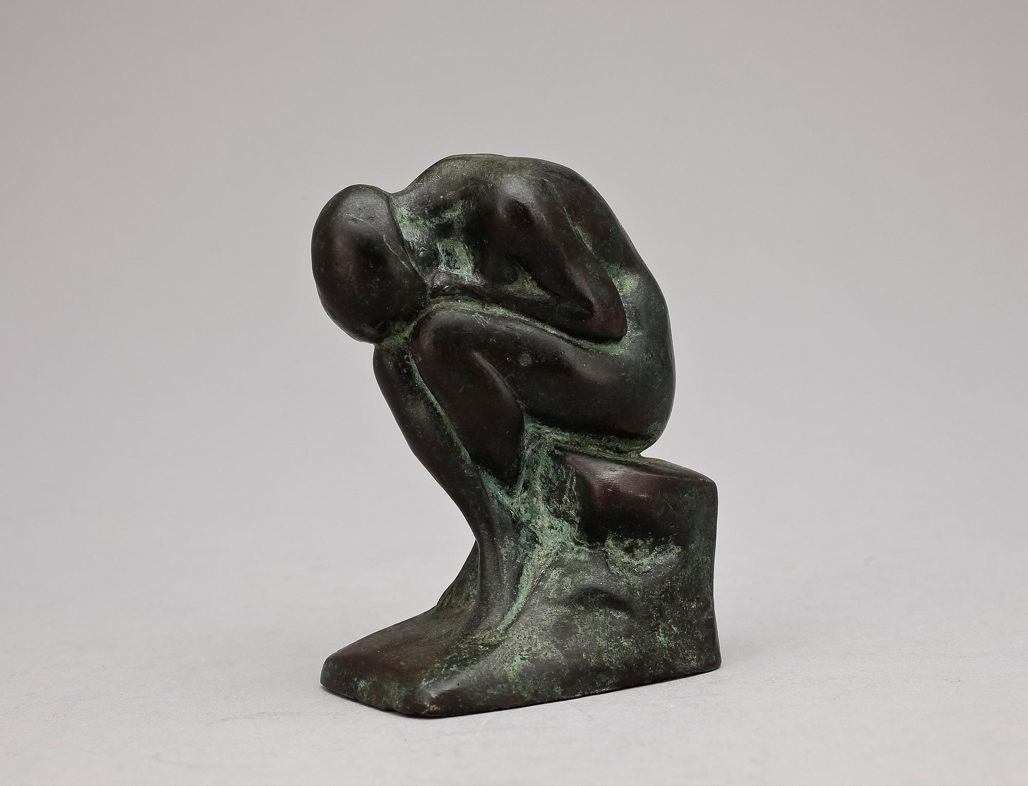 HALVAR FRISENDAHL, skulptur, brons, sign.