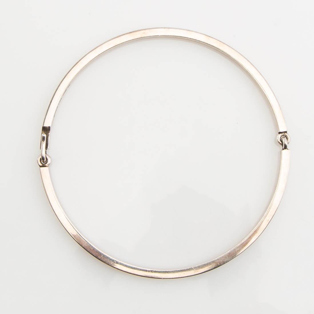 Hans Hansen, neck ring, sterling silver, Denmark.