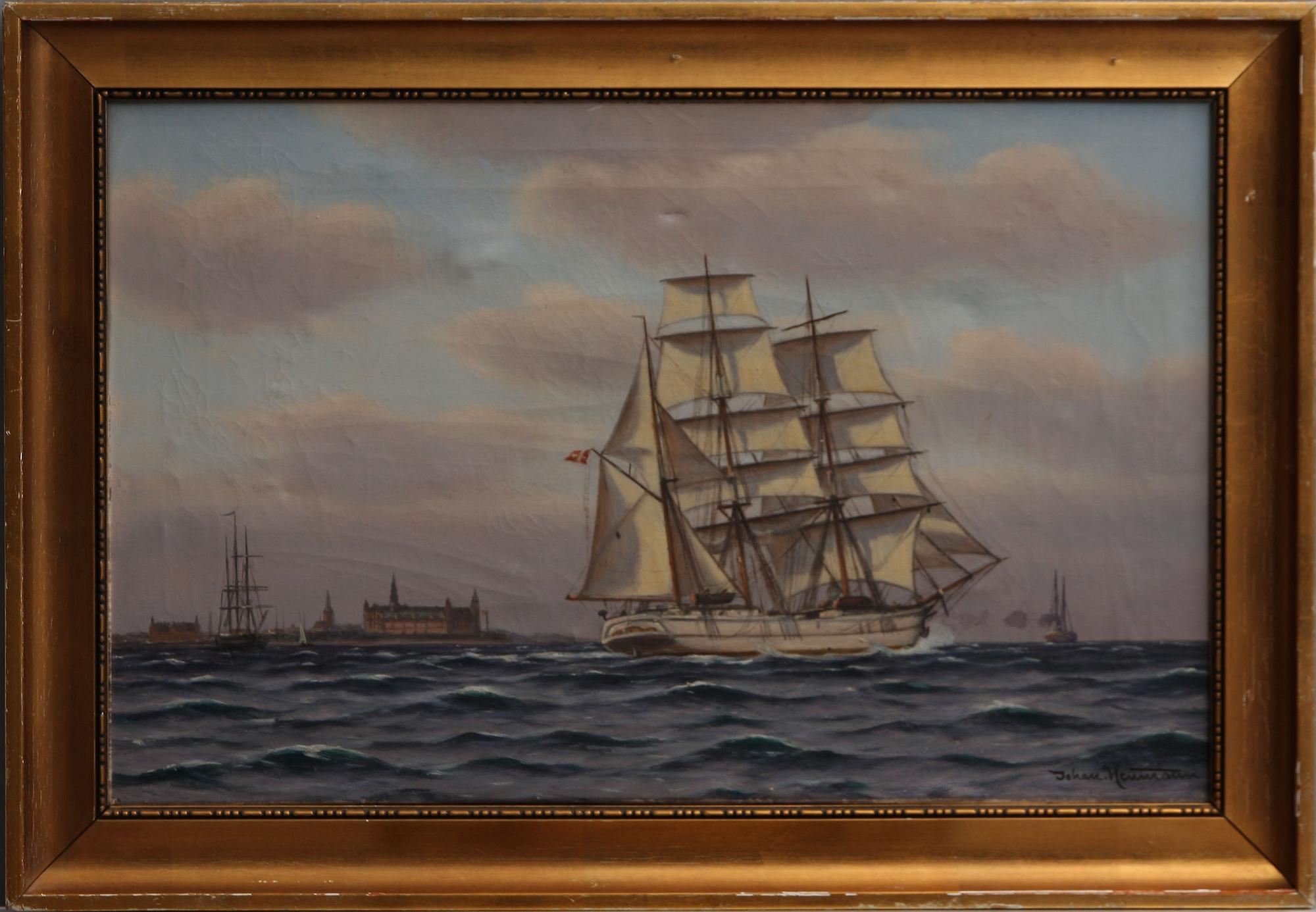 JOHAN JENS NEUMANN, olja på duk, sign.