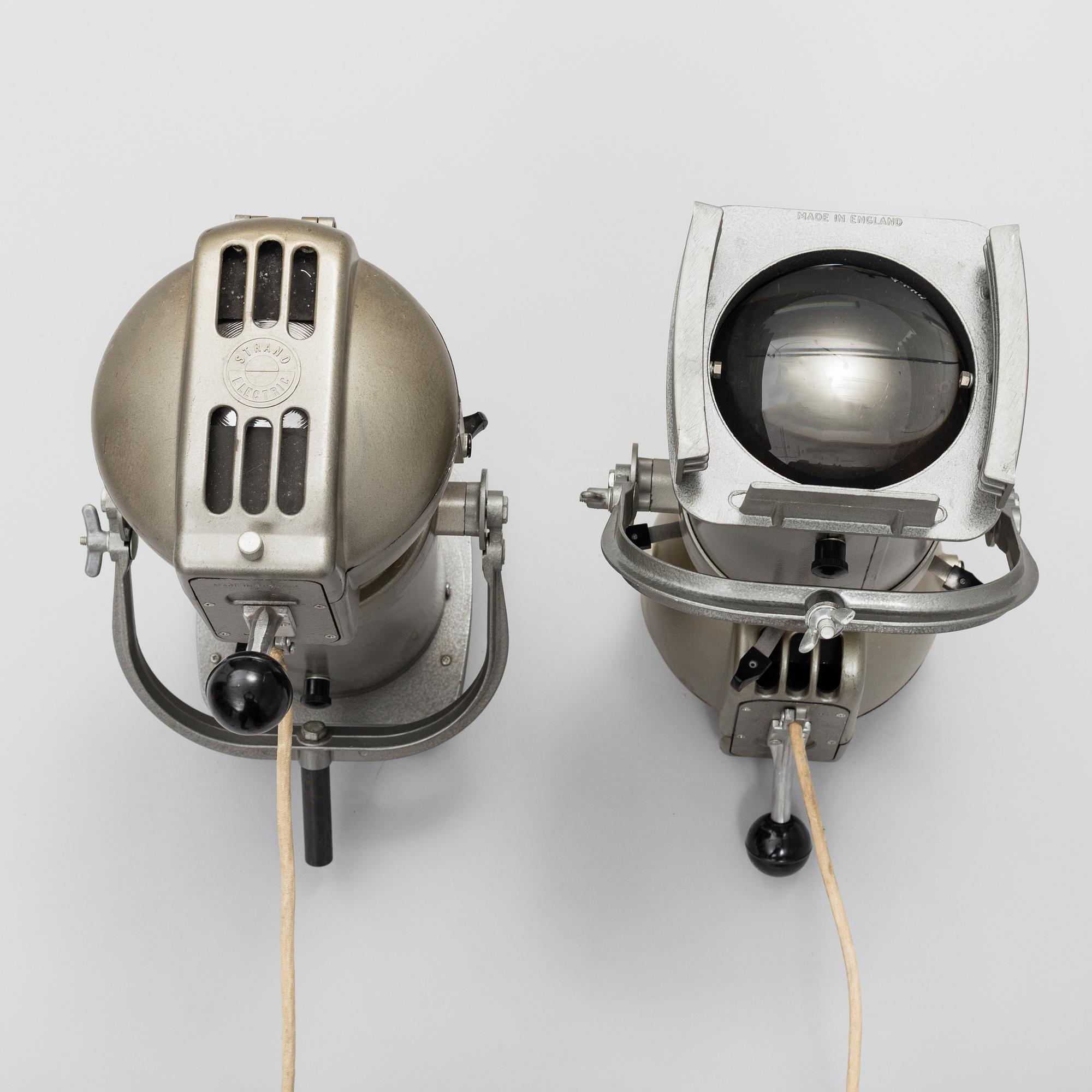 Two Strand Electric lamps, England, 20th century.