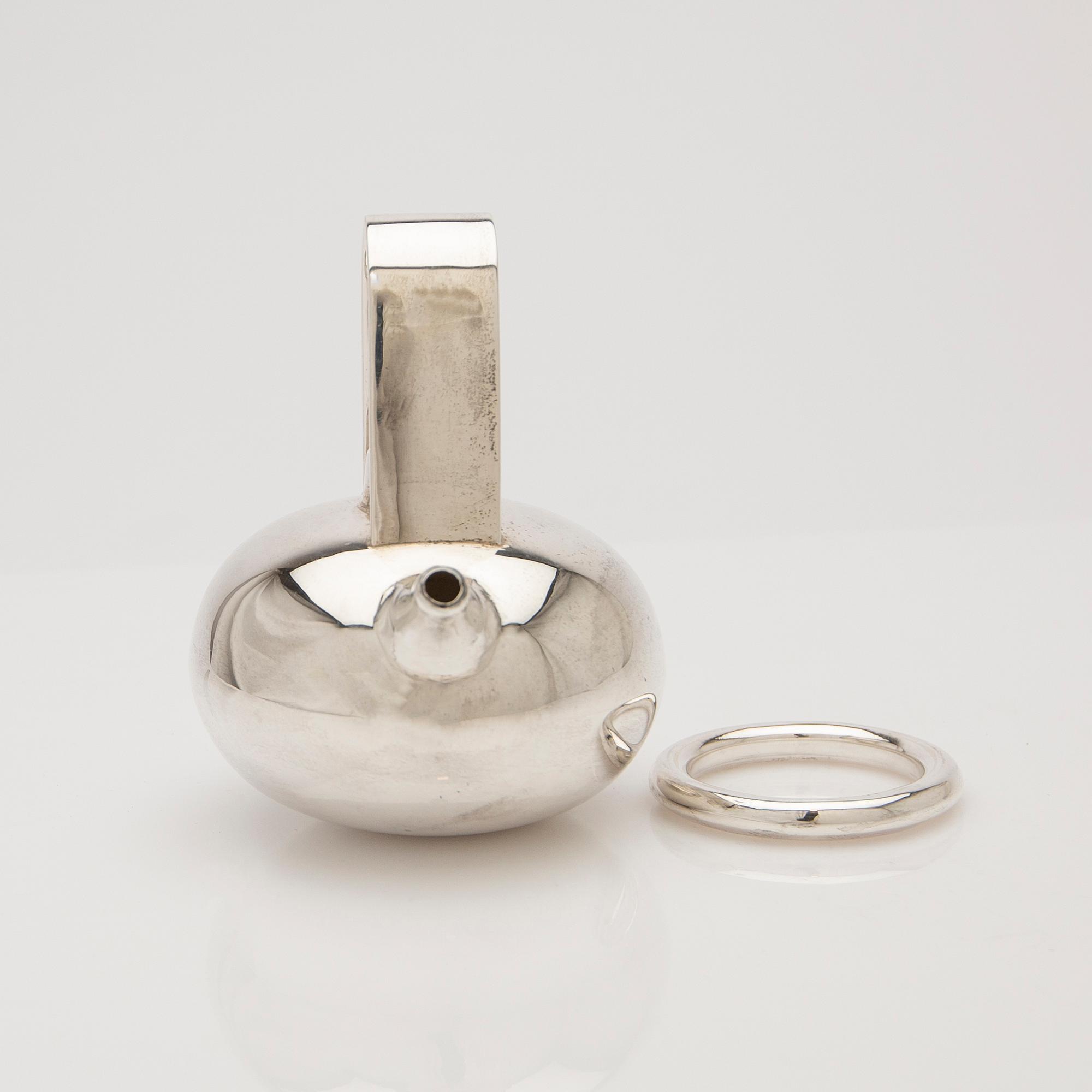 Teapot, sterling silver, Mexico.
