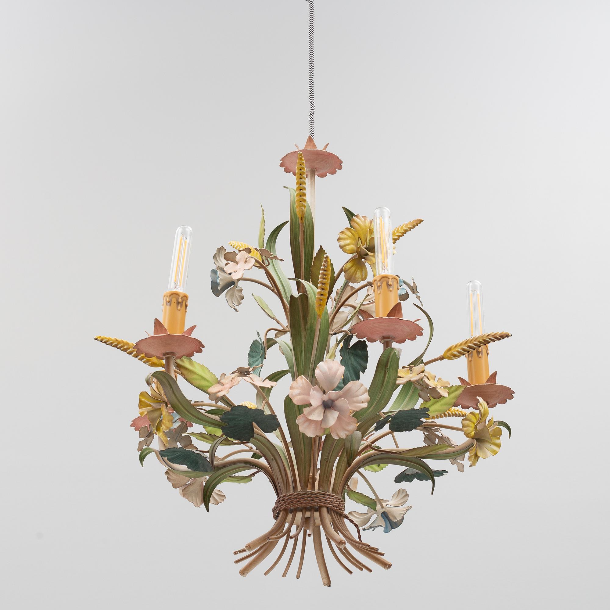A ceiling lamp, Italy, late 20th century.