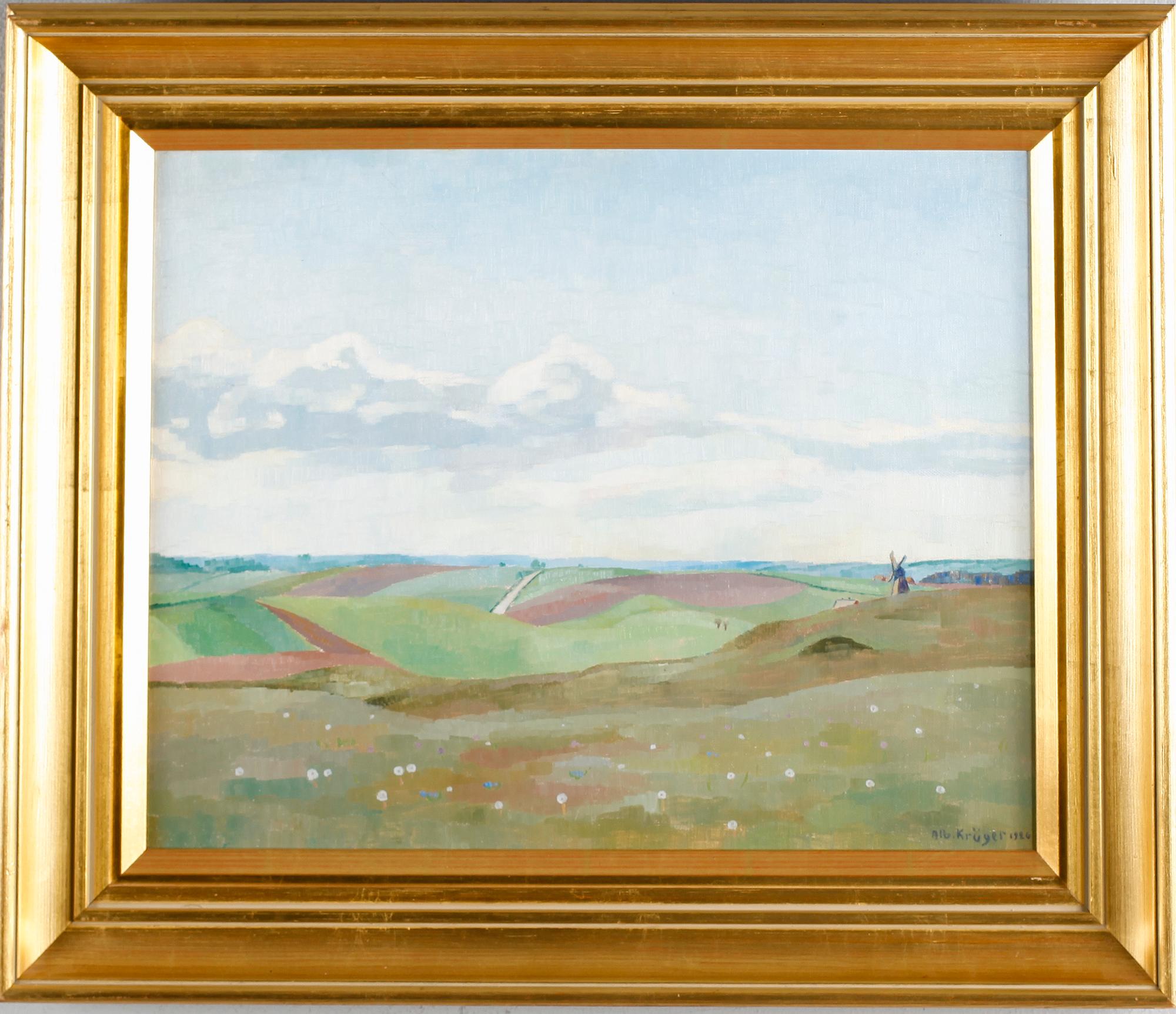 ALBERT KRÜGER, olja på duk, signerad och daterad 1920.
