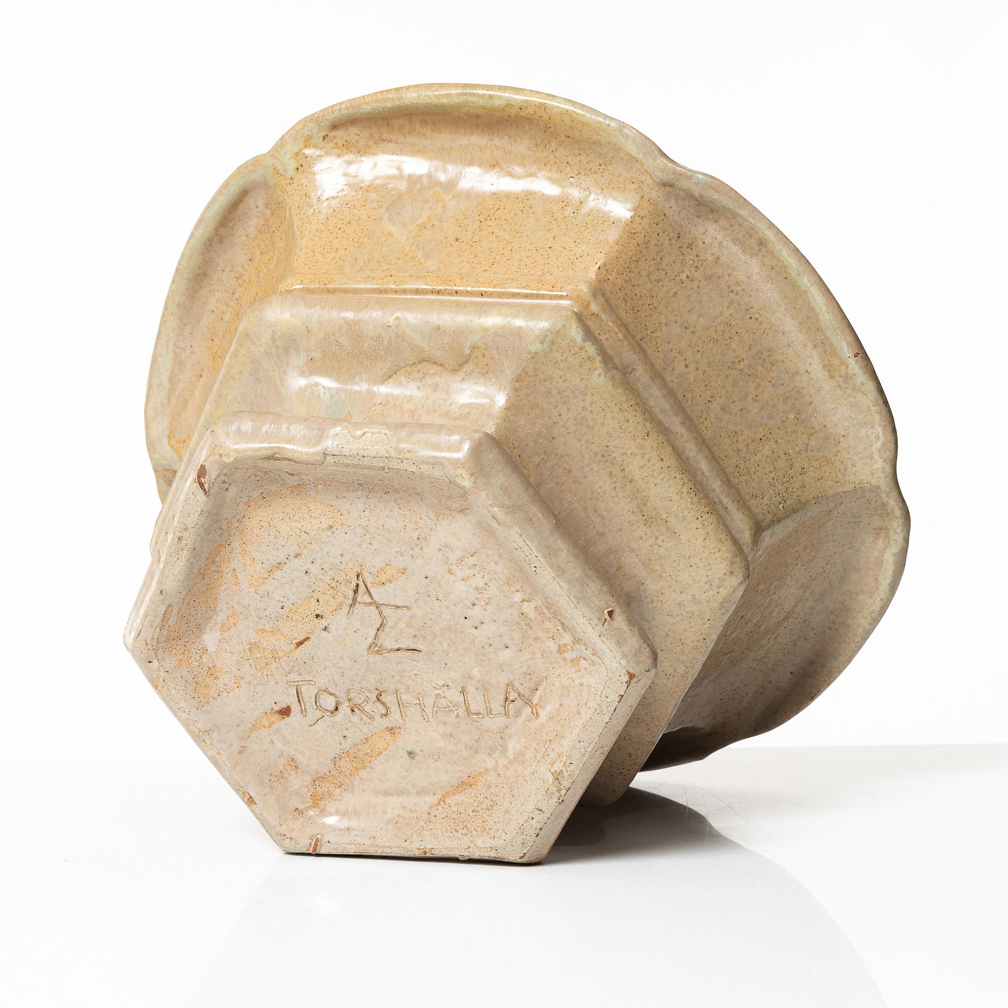 Allan Ebeling, a glazed ceramic bowl, Torshälla.