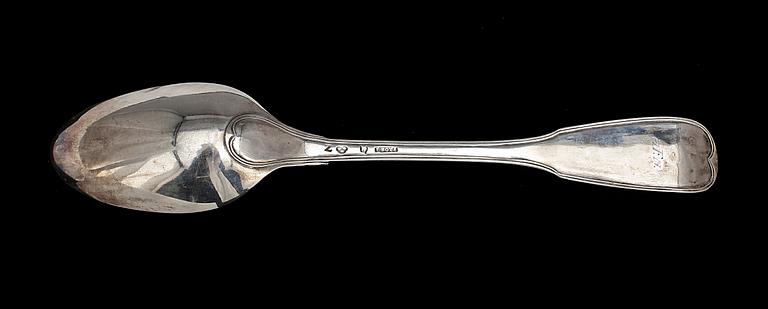 RAGUSKED, silver, Lars Boye, Stockholm, 1782. Vikt 164 g.