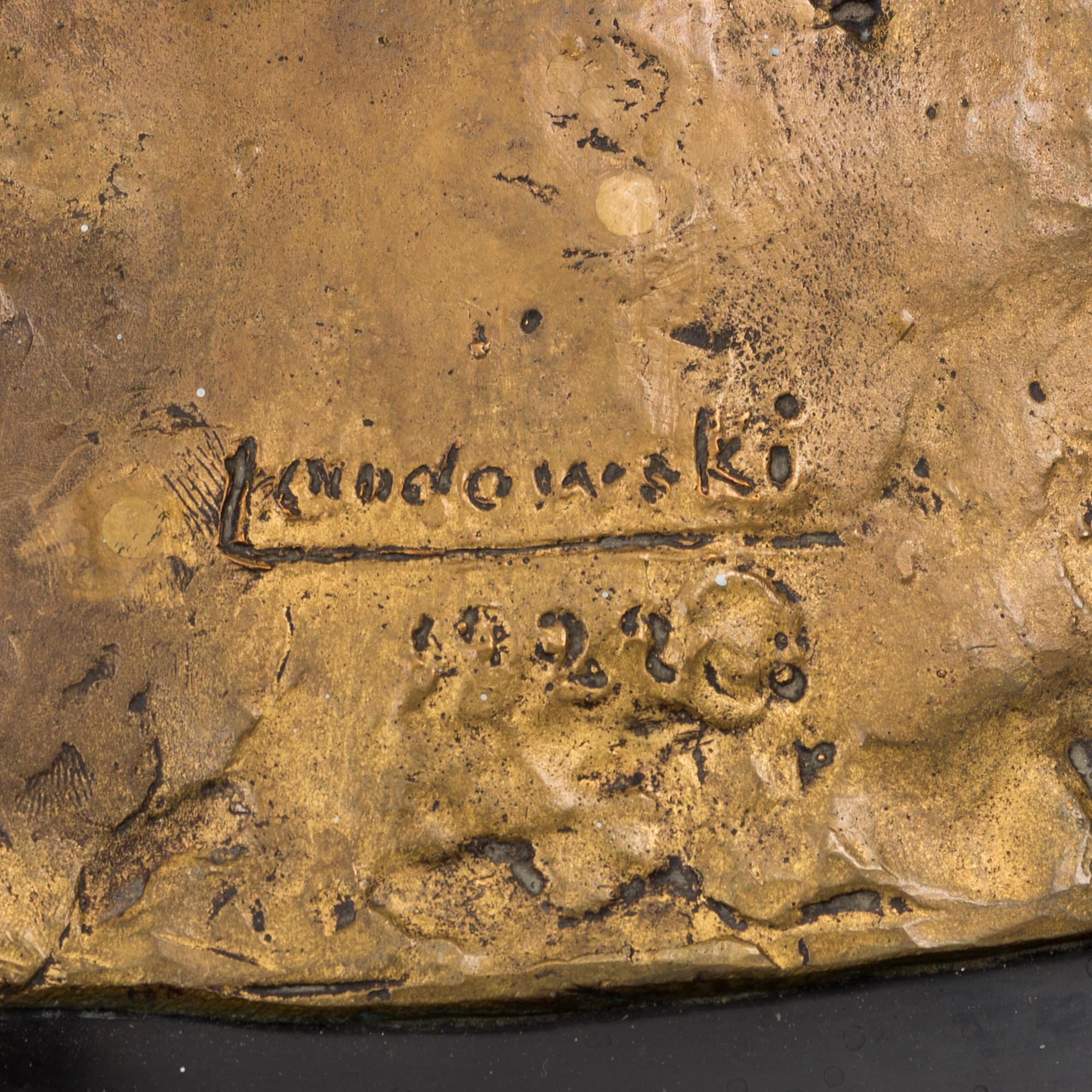 A Paul Landowski bronze sculpture signed Landowski and dated 1922.