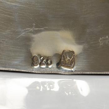 A pair of decorative silver bowls, Empire style, 20th Century.