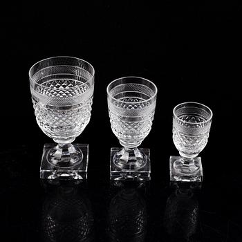 Elis Bergh, a part 'Kent' glass service, Kosta Boda (48 pieces).