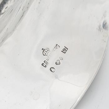 CG Hallberg, bordslampa, silver, Stockholm 1922.