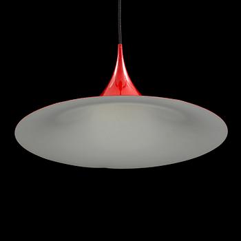 A 'Semi-pendel' ceiling lamp by Claus Bonderup for Fogh & Mörup, Denmark.