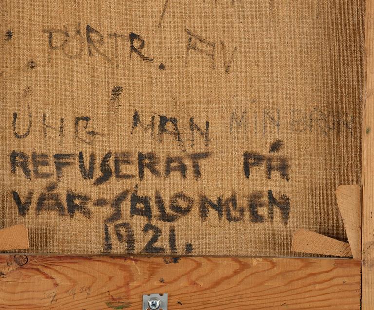 Gösta Sjögren (1800/1900-tal), Porträtt av en ung man.