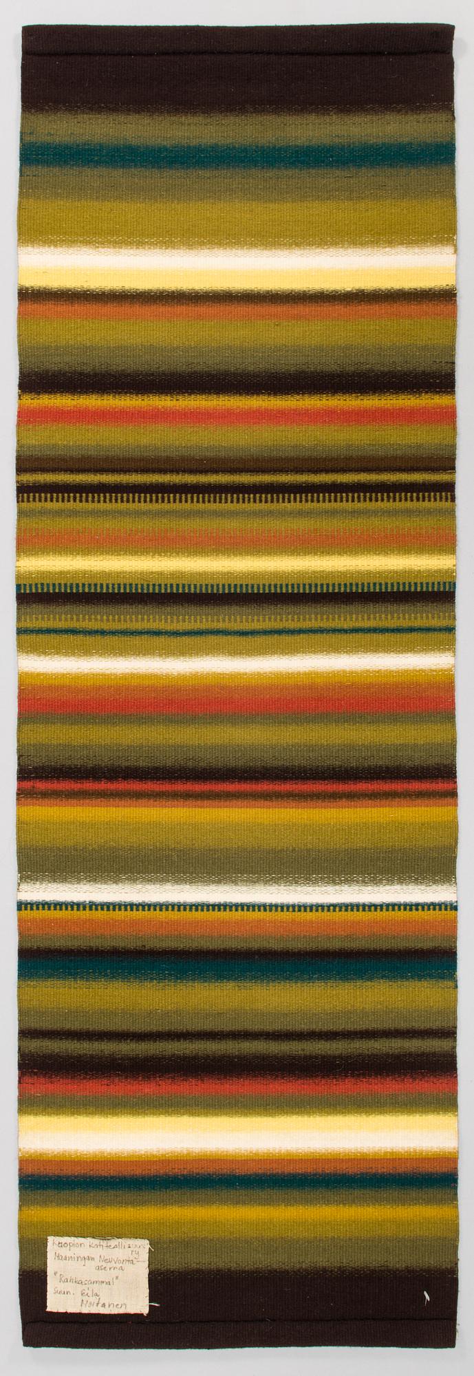 Eila Moilanen, rana, signerad för Kuopion Kotiteollisuus, ry. Maaningan Neuvonta-asema.