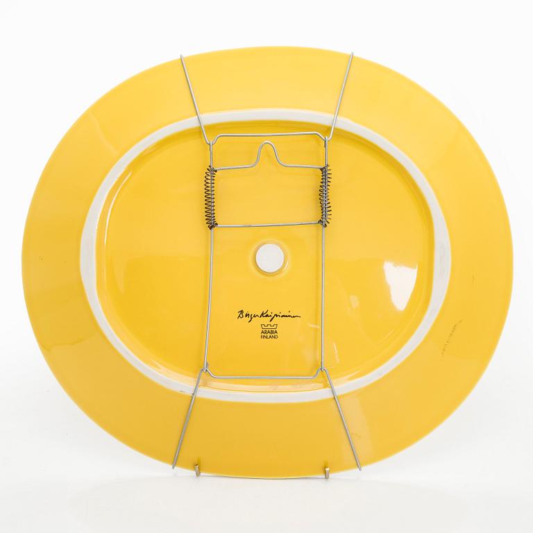 Birger Kaipiainen, decoration plate, 'Florence'-series, signed Birger Kaipiainen, Arabia Finland.