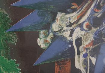 HULTÉN, CARL OTTO, färglitografi, sign o dat -75, numr 48/300.