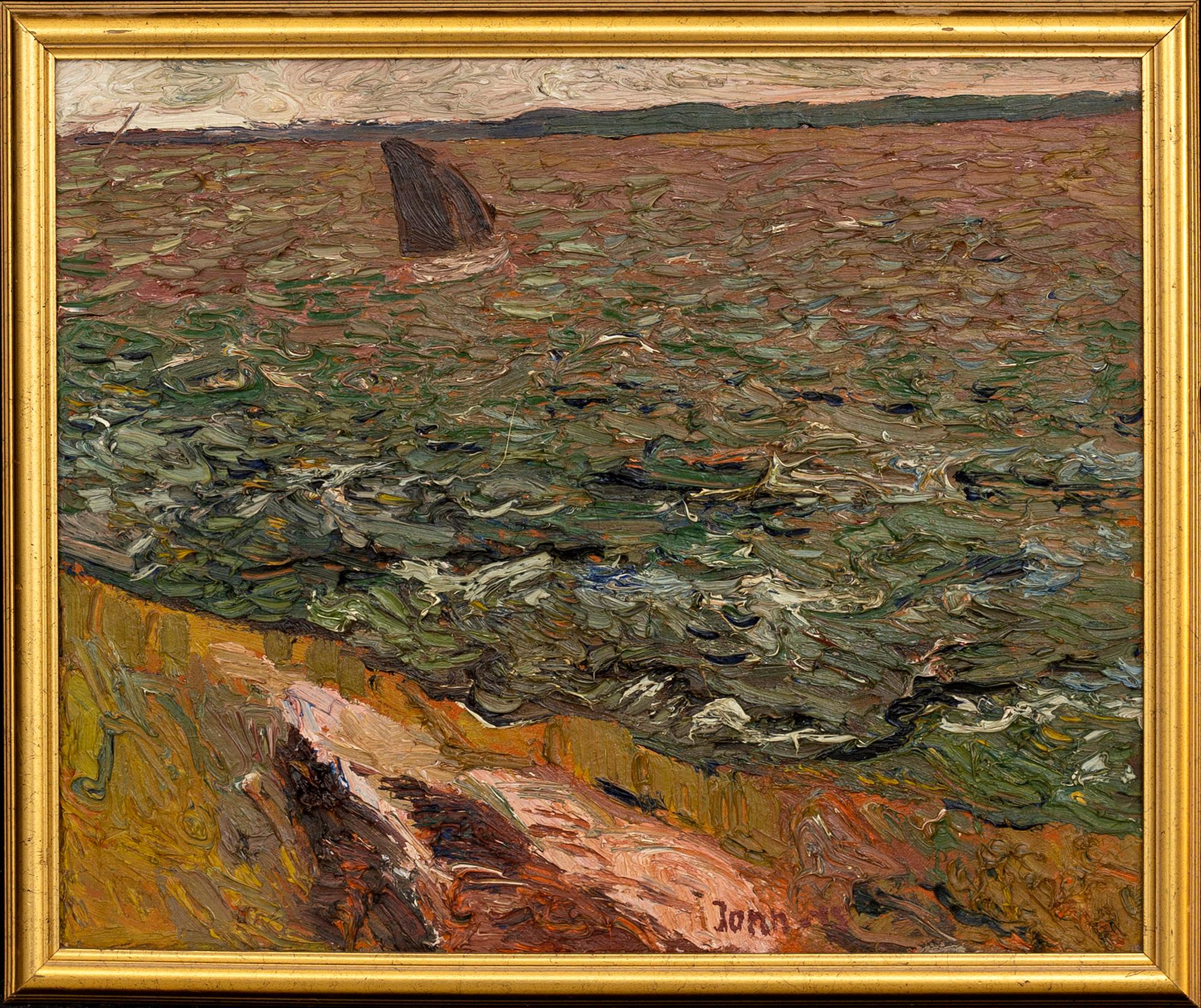 GUNNAR JONN, oil on panel, signerad och daterad 45.