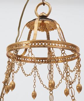A North European circa 1800 hanging lamp.