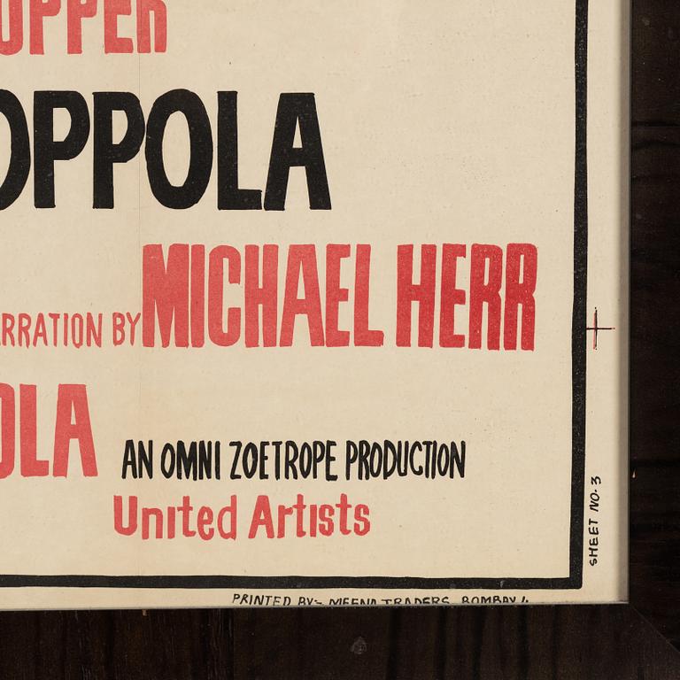 A 'Apocalypse Now' movie poster.