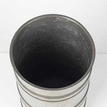 Edvin Ollers, a pewter vase, Stockholm, Sweden, 1941.