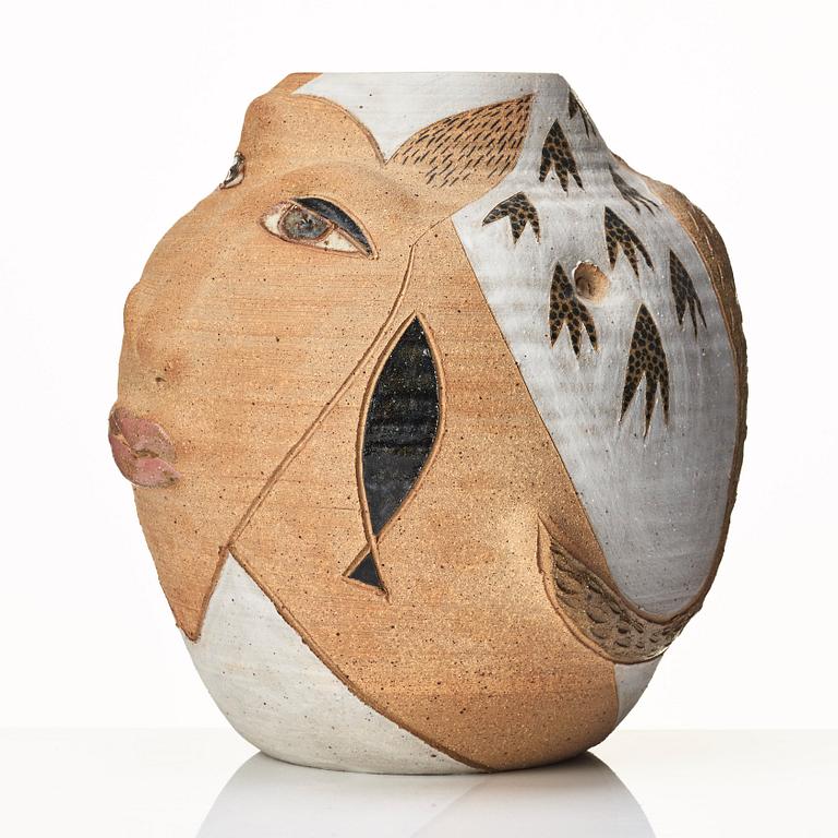 Eva Bengtsson, a stoneware vase, Studio Eva Bengtsson, Frillesås, Sweden.