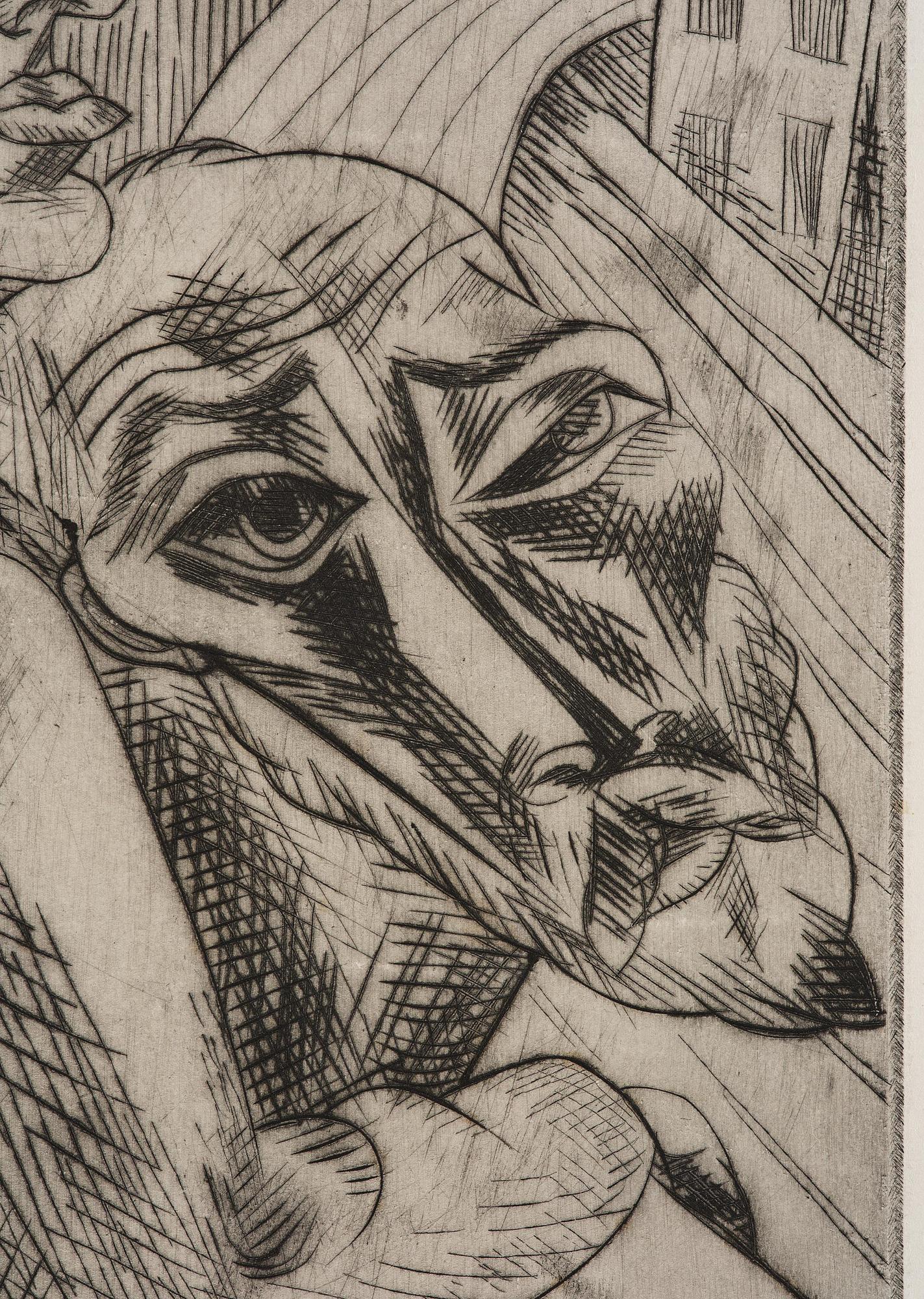 Conrad Felixmüller, "Freunde".