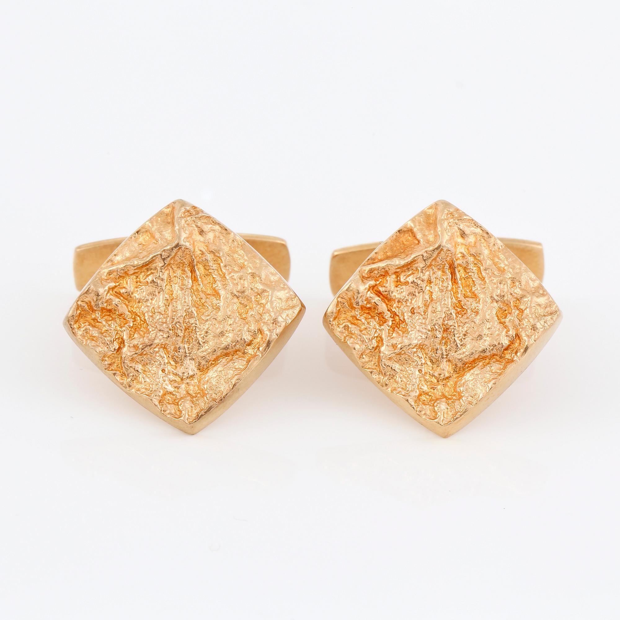 MANSCHETTKNAPPAR, ett par, 18K guld, Alton, Falköping, 1968. Vikt ca 13g.