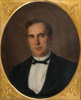 BERNHARD REINHOLD, muotokuvapari, öljy kankaalle, signeerattu ja päivätty 1872 & 1873.