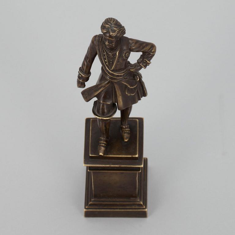 SKULPTUR, brons, Ryssland 1800-talets slut, Peter den Store.